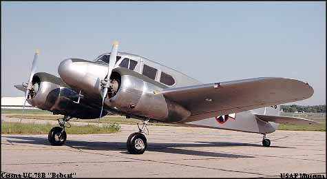 CESSNA UC-78B on display at USAF Museum